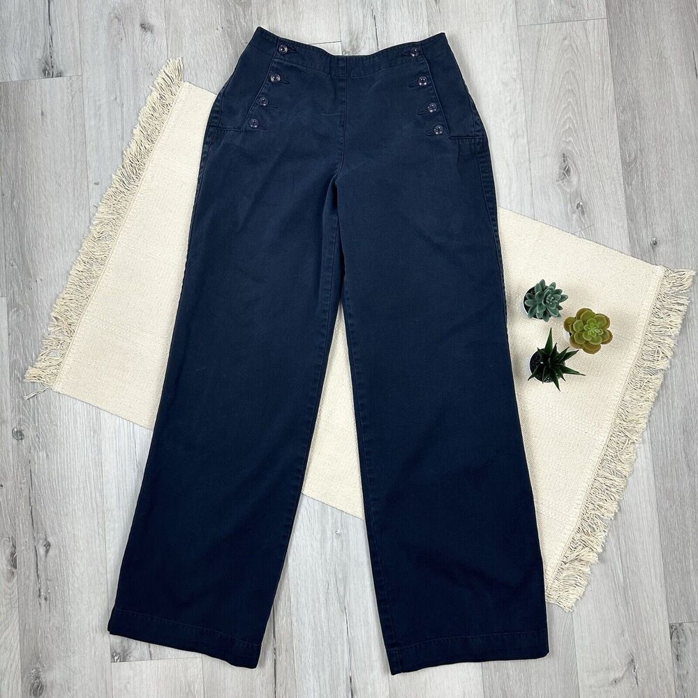 J. Crew Blue Wide Leg Pants Timeless Style